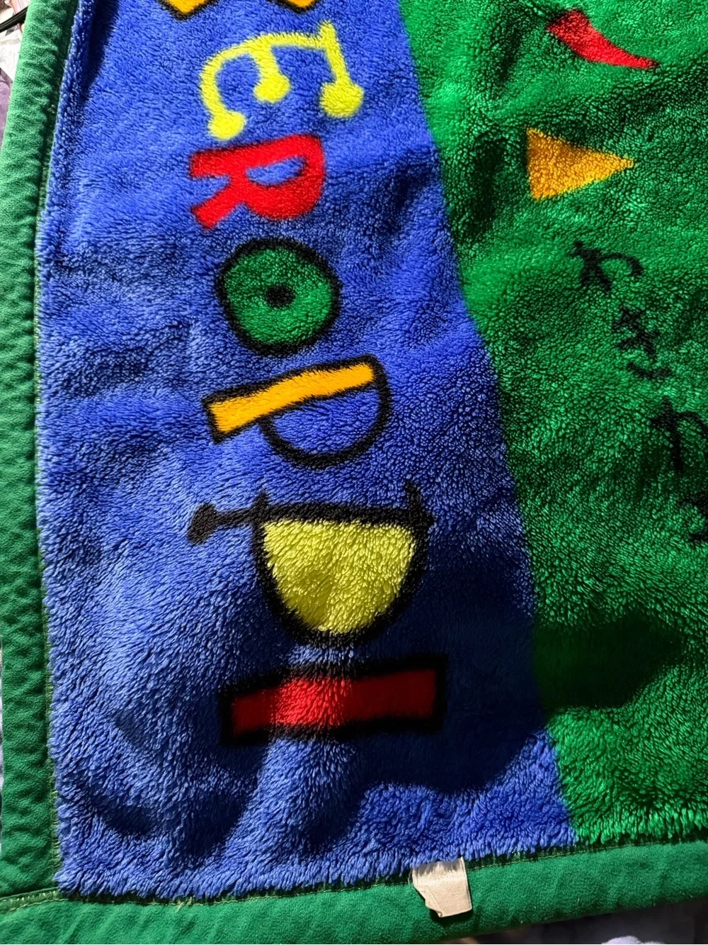 Vintage 1993 Sanrio Kero Keropi Blanket Rare Design 51x70 Inches Bedroom Decor